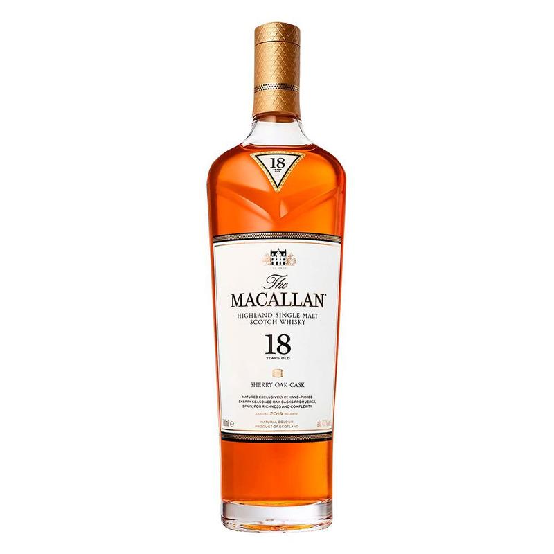 The Macallan Single Malt Whisky 18 anos Sherry Oak Cask